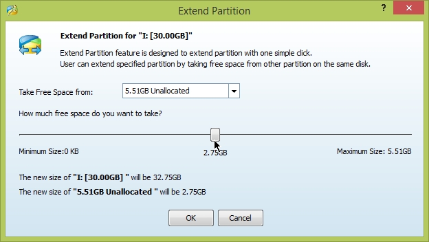 minitool partition wizard free cannot extend the specified partition