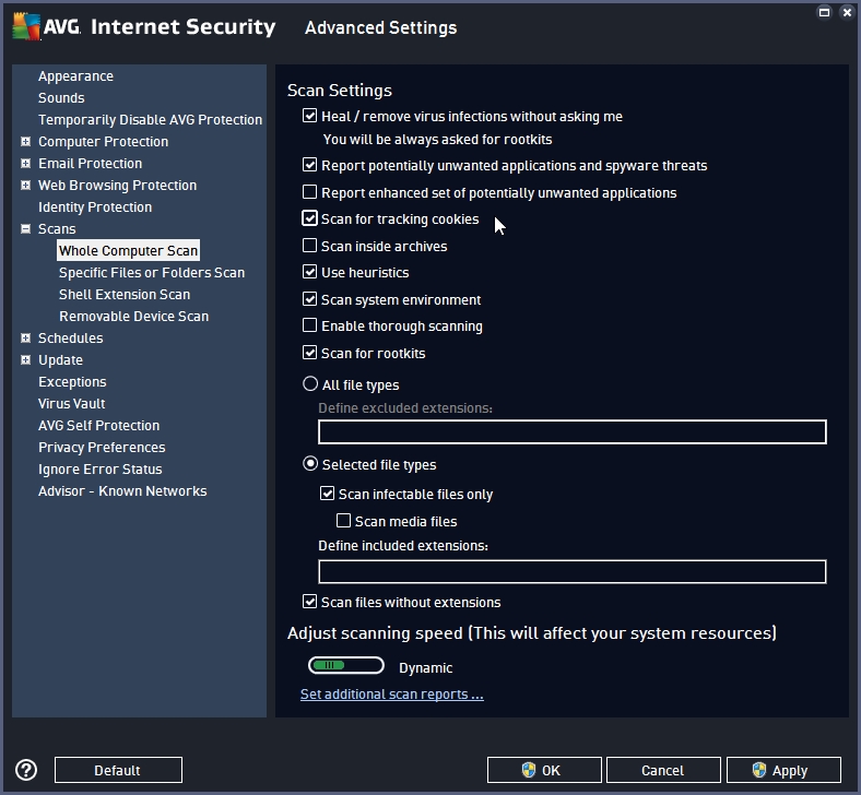 avg ransomware protection settings