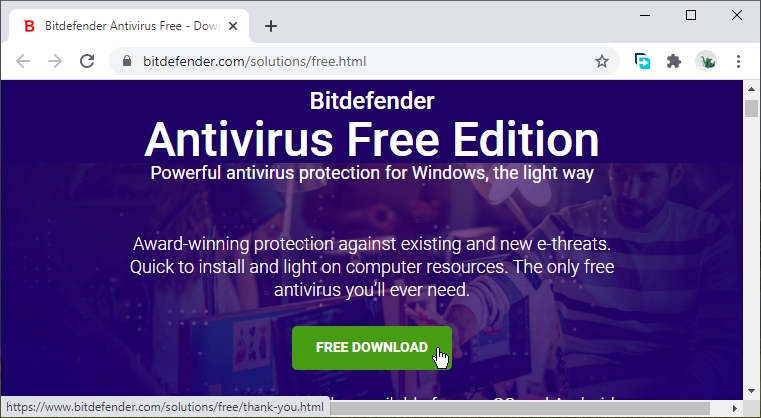 download the new version for windows Bitdefender Antivirus Free Edition 27.0.20.106